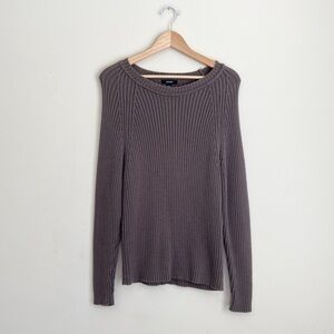 Alfani Women's Ribbed Taupe Brown Sweater